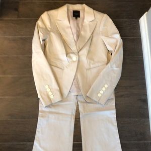 Light tan pinstriped suit!!!! Brand new condition